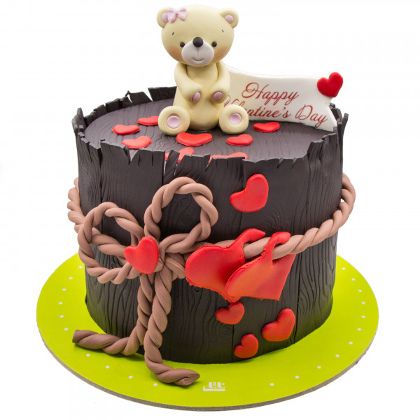 کیک خرس ولنتاین